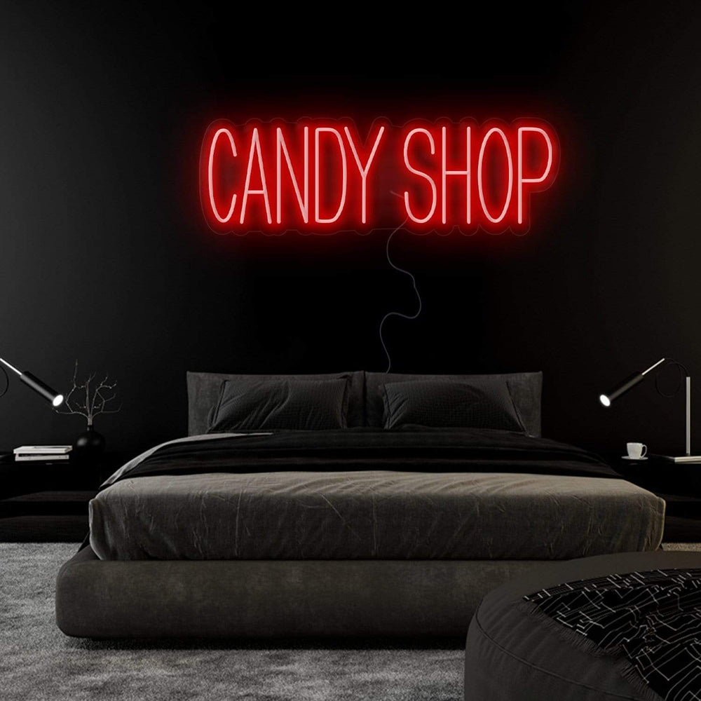 "Candy Shop" Neon Sign Schriftzug - NEONEVERGLOW