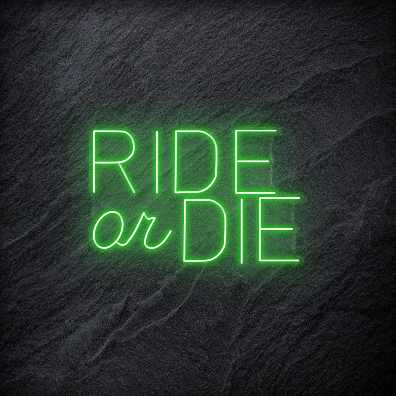 " Ride Or Die" LED Neon Schriftzug - NEONEVERGLOW