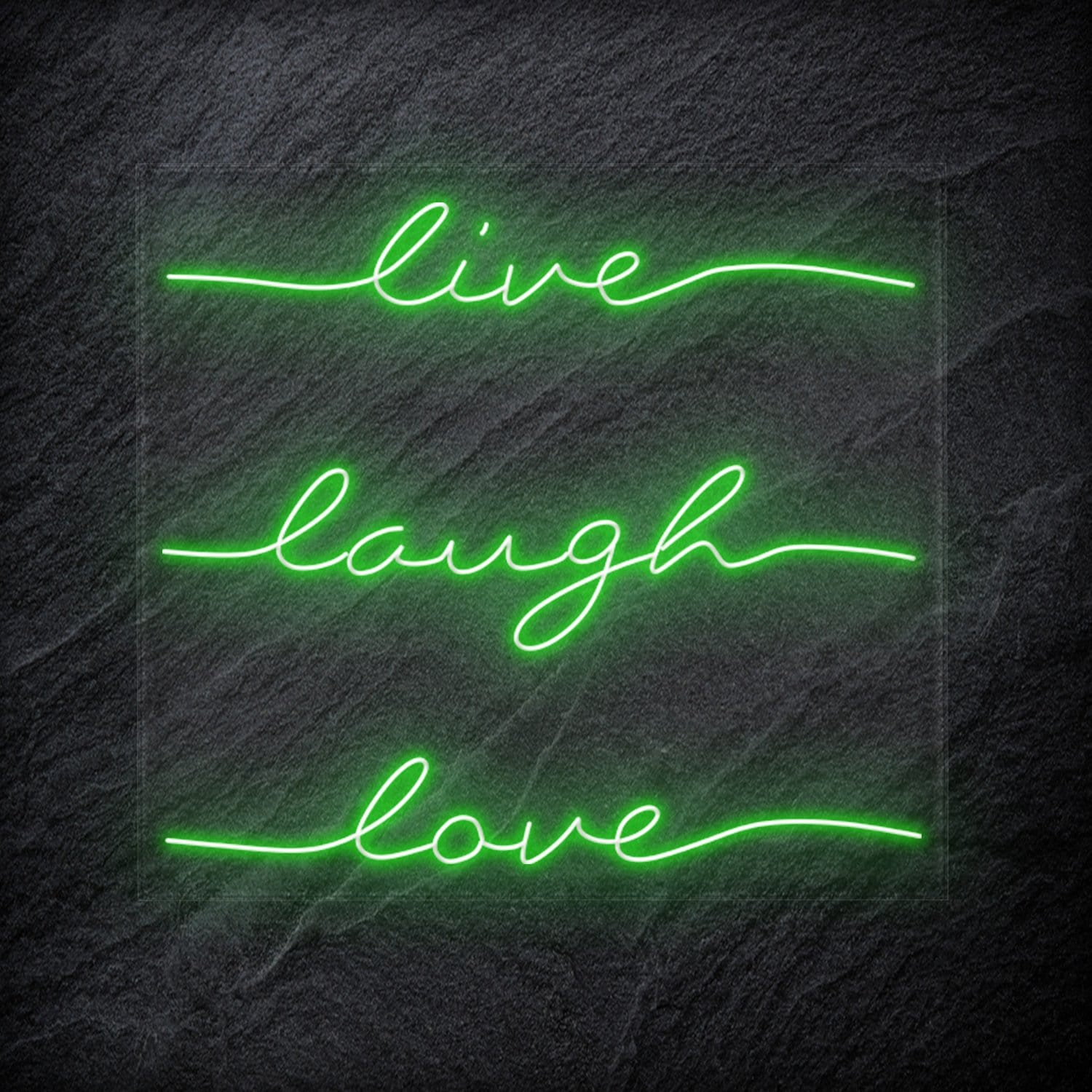 "Live Laugh Love" LED Neon Schriftzug - NEONEVERGLOW