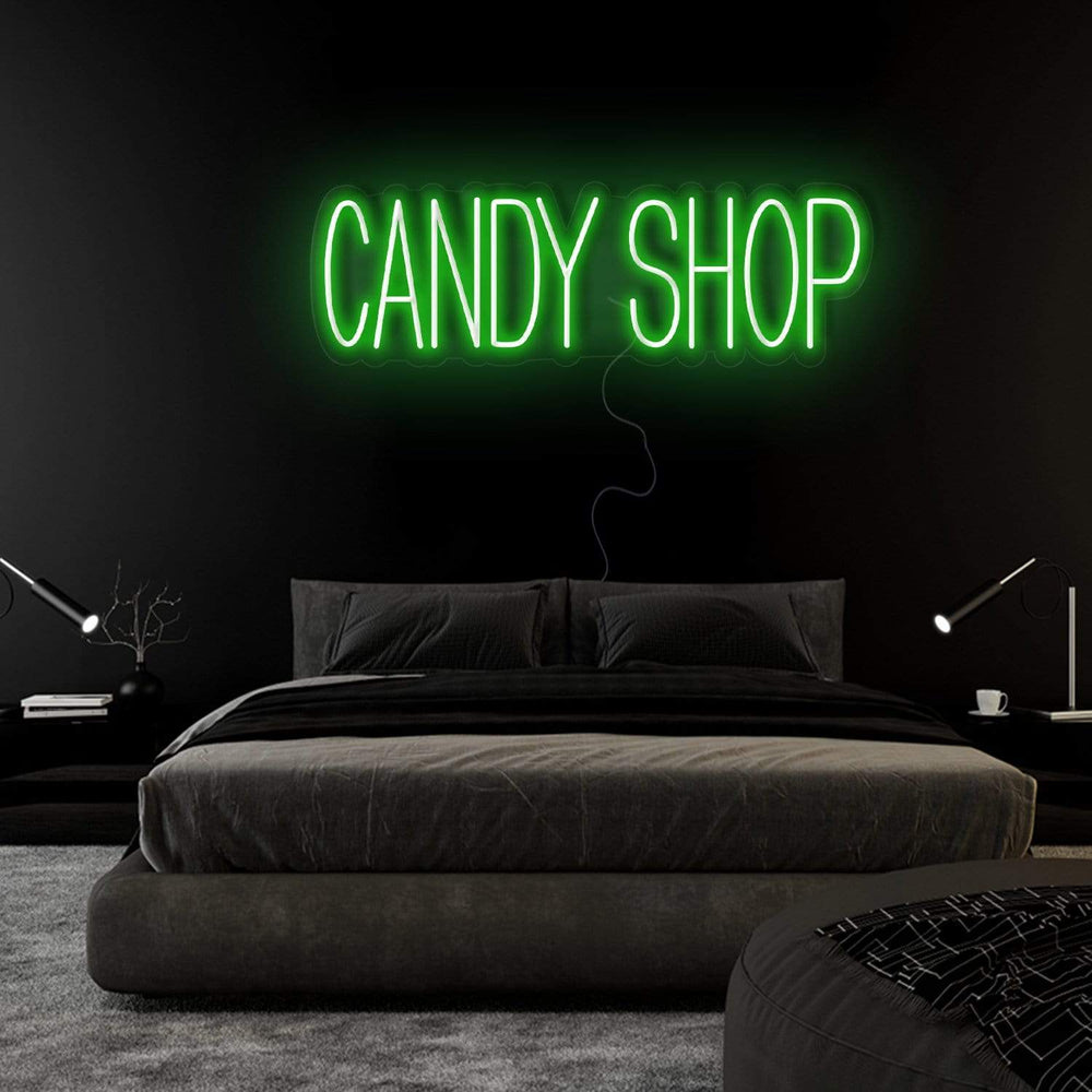 "Candy Shop" Neon Sign Schriftzug - NEONEVERGLOW