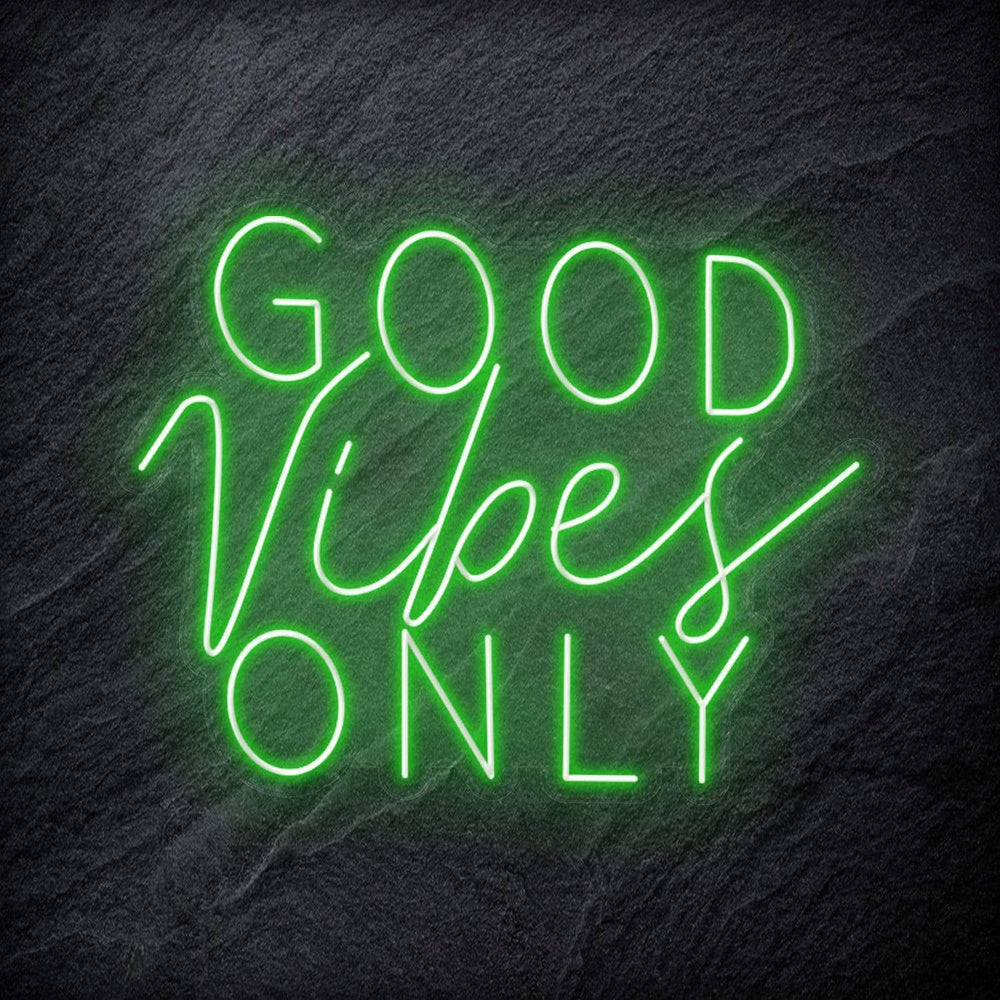 "Good Vibes Only" Neon Schriftzug Sign - NEONEVERGLOW