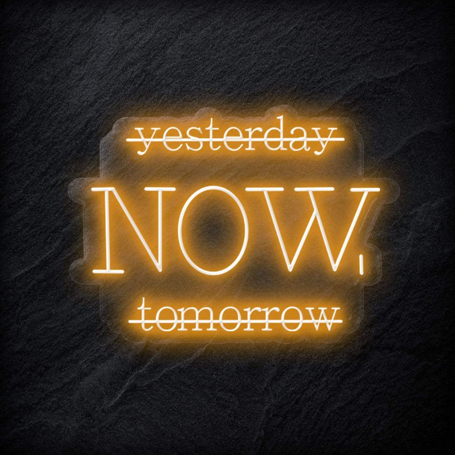 "Yesterday Now" LED Neon Schriftzug - NEONEVERGLOW