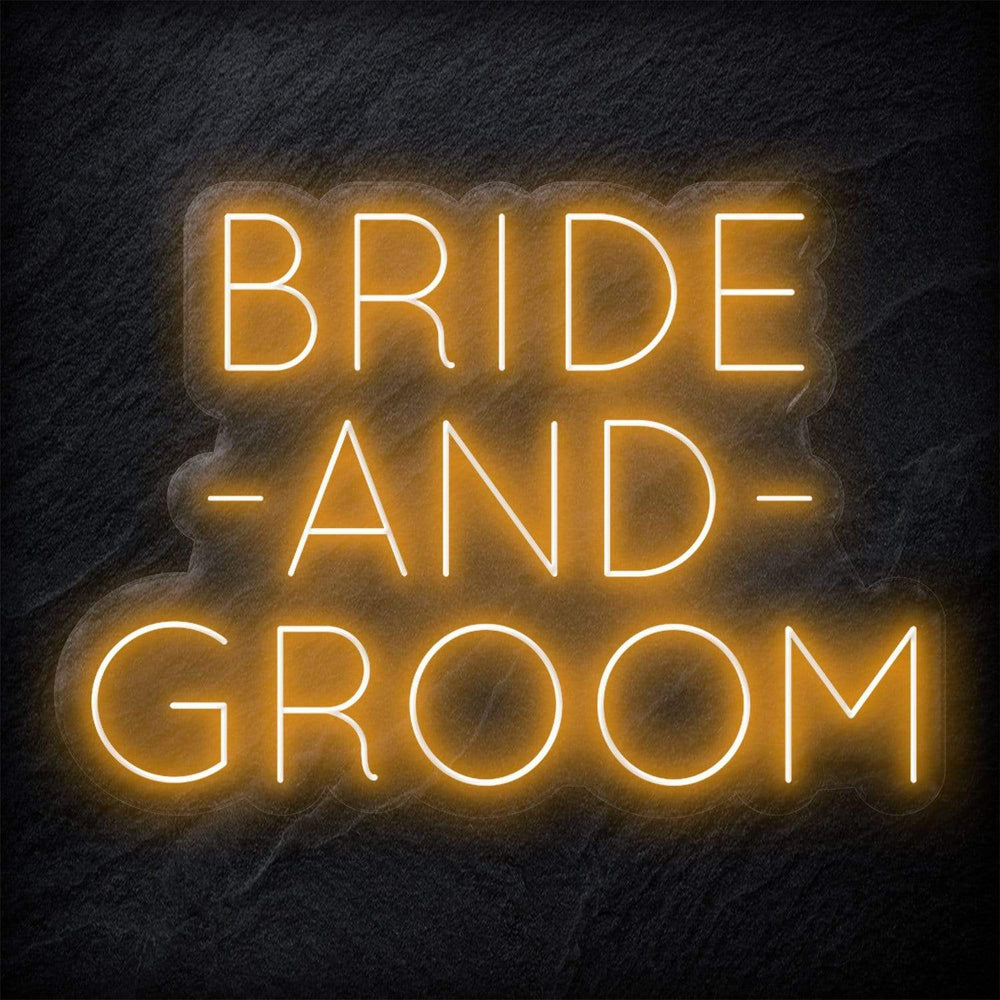 "Bride and Groom" Neon Schriftzug - NEONEVERGLOW