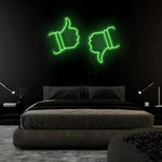 "Like Dislike" LED Neonschild Sign Schriftzug - NEONEVERGLOW
