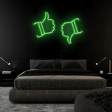 "Like Dislike" LED Neonschild Sign Schriftzug - NEONEVERGLOW