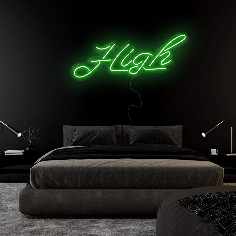 "High" Neonschild Sign Schriftzug - NEONEVERGLOW