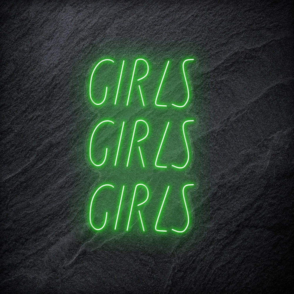"GirlsGirlsGirls" Neonschild - NEONEVERGLOW