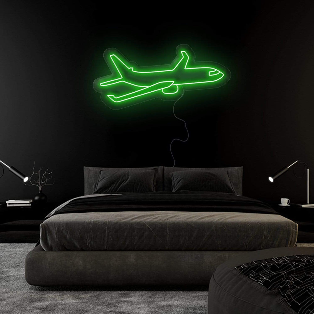 "Flugzeug" Neonschild Sign - NEONEVERGLOW