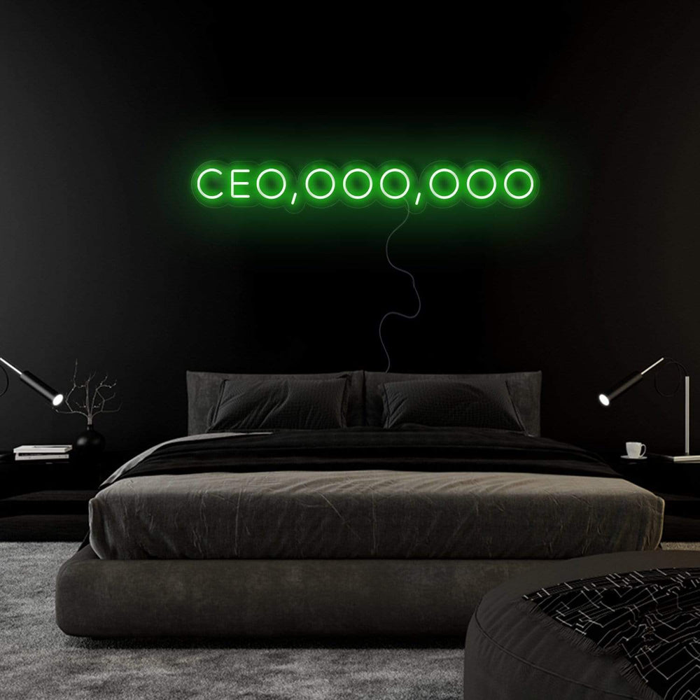 " Ceo,ooo,ooo" Neon Sign Schriftzug - NEONEVERGLOW