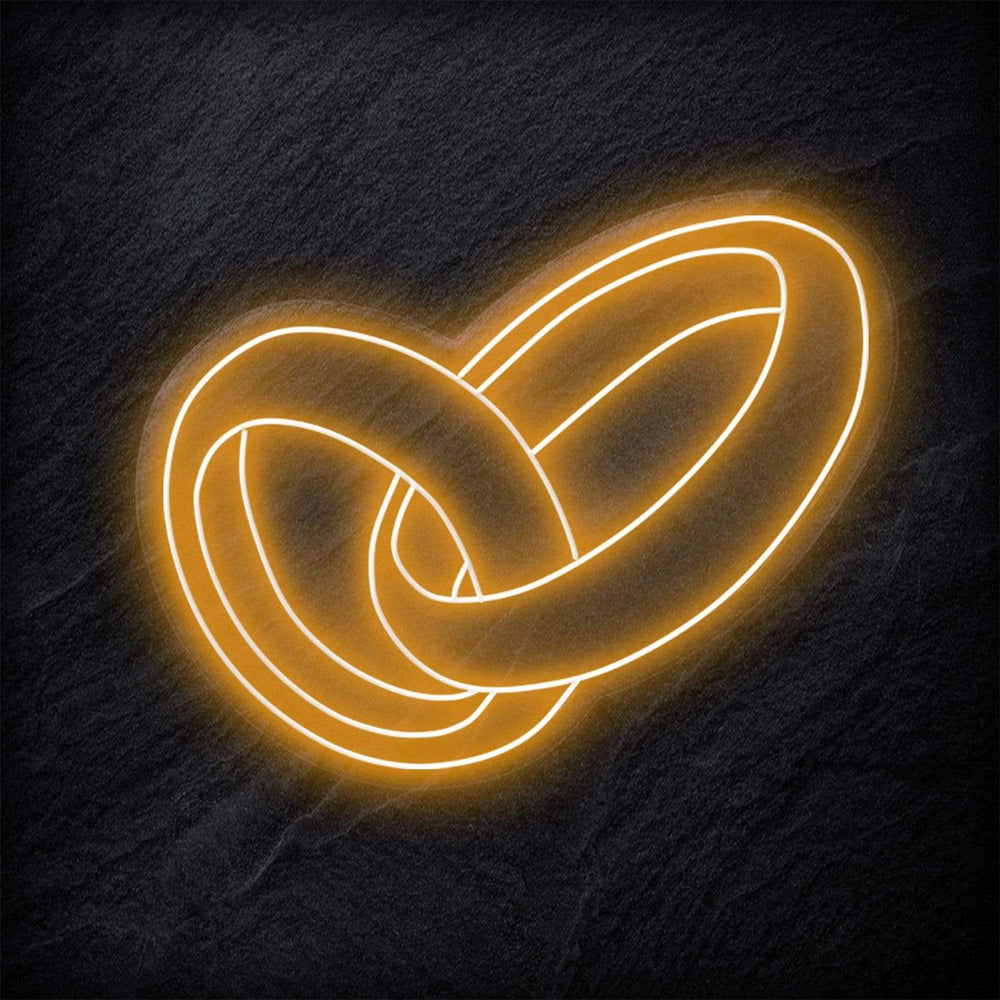 "Ringe Hochzeit" Neon Schild - NEONEVERGLOW