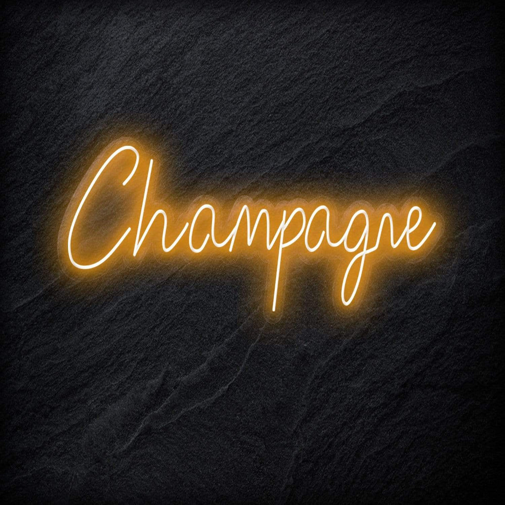 "Champagne" Neon Schriftzug - NEONEVERGLOW