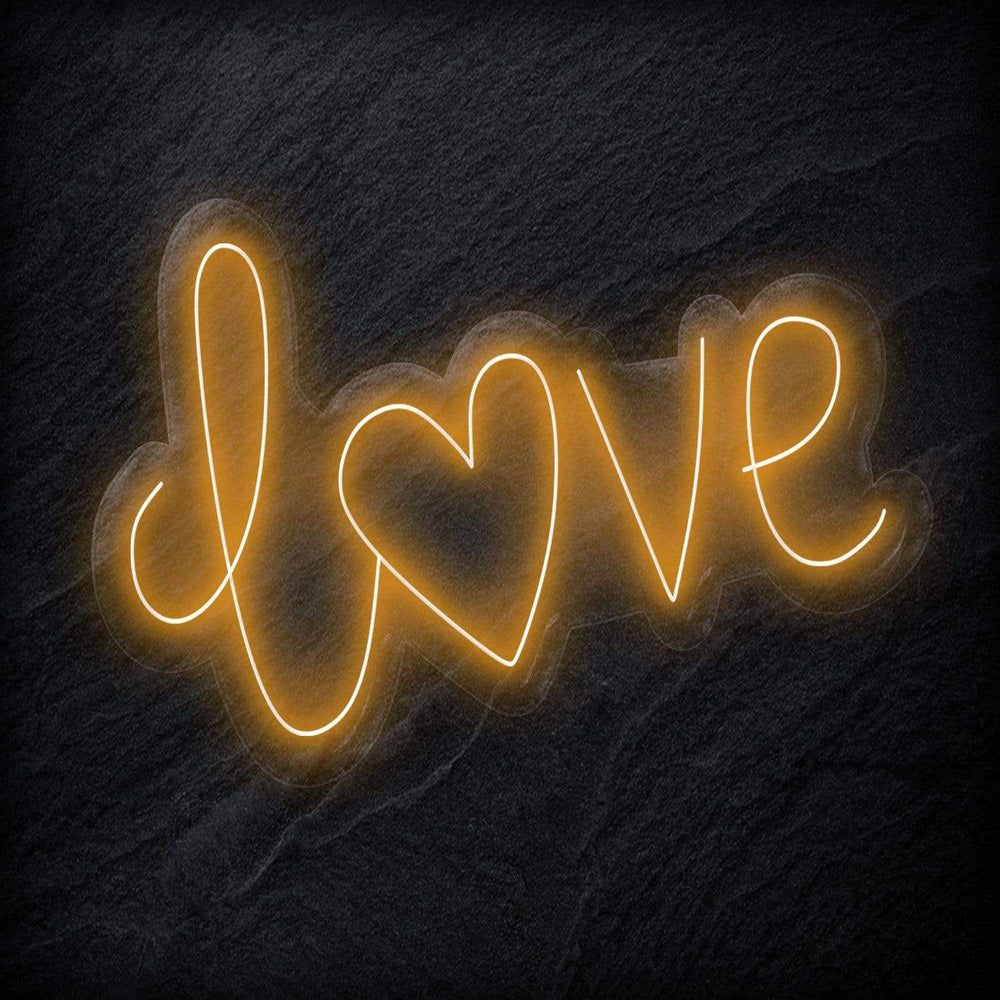 " Love Herz" Neon Schriftzug - NEONEVERGLOW