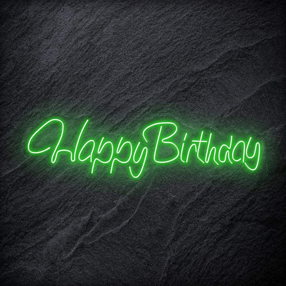 "Happy Birthday" Neon Schriftzug - NEONEVERGLOW