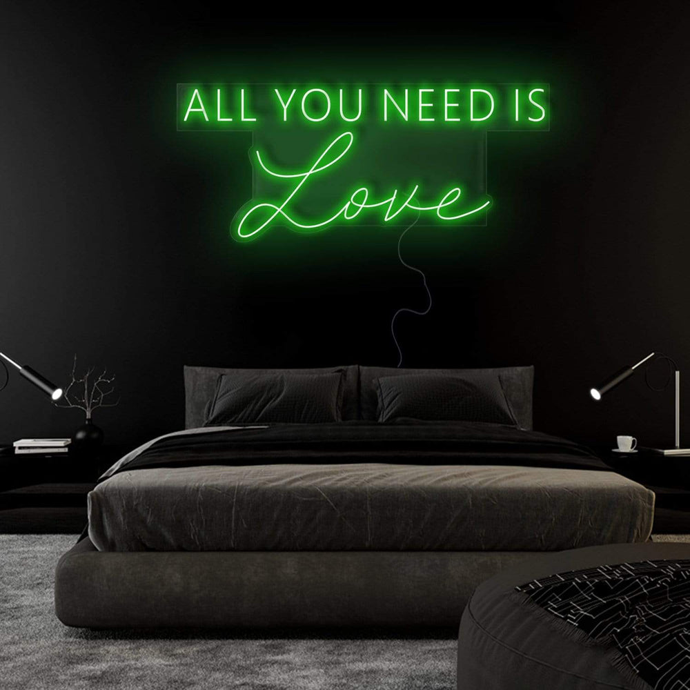 "All You Need is Love" Neon Sign Schriftzug - NEONEVERGLOW