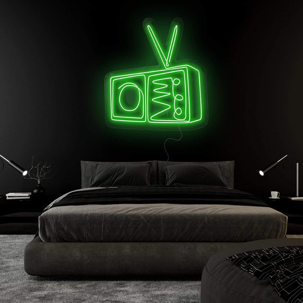 "TV Radio" Neonschild Sign - NEONEVERGLOW