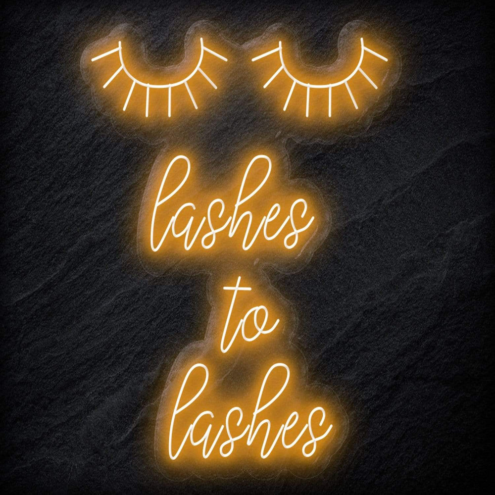 "Lashes to Lashes" Neonschild Sign - NEONEVERGLOW