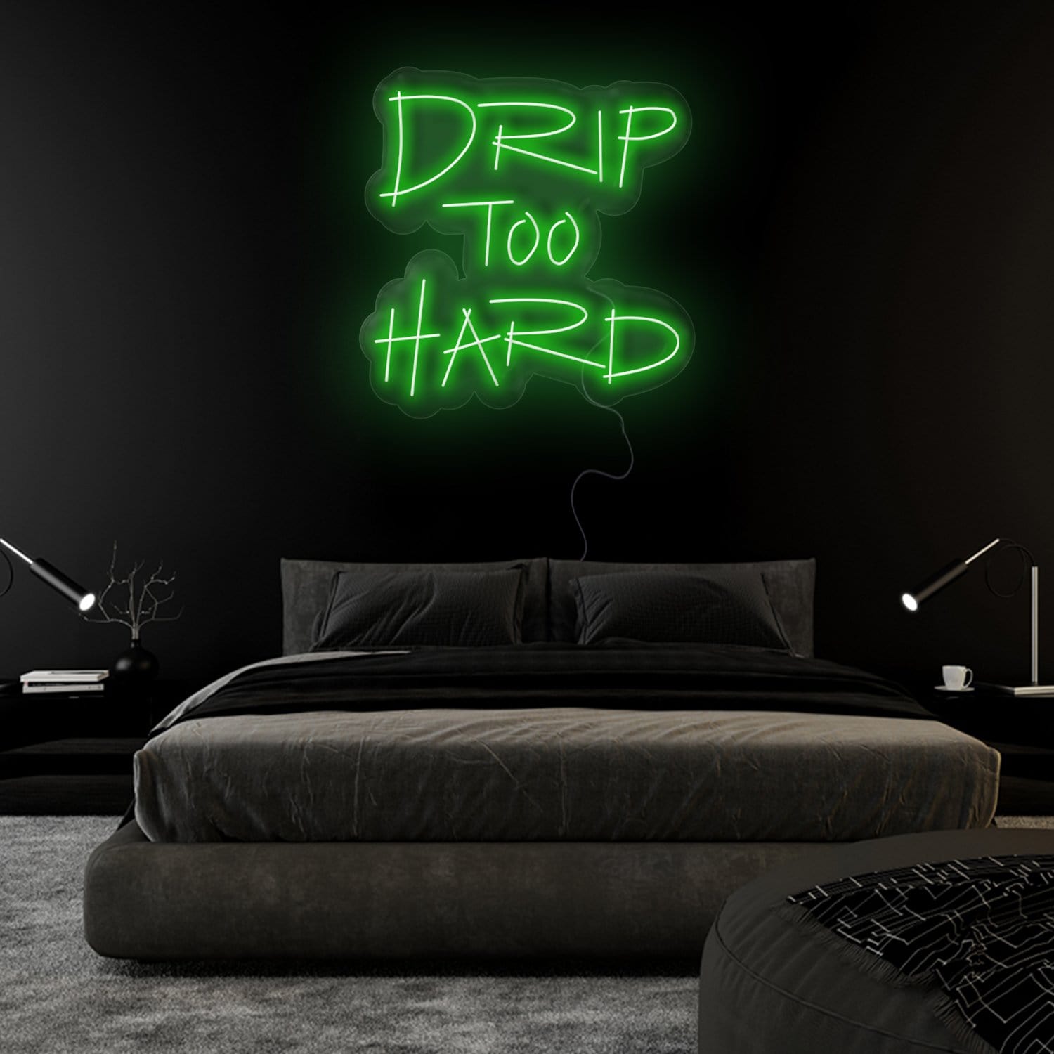 "Drip To Hard" LED Neonschild Sign - NEONEVERGLOW