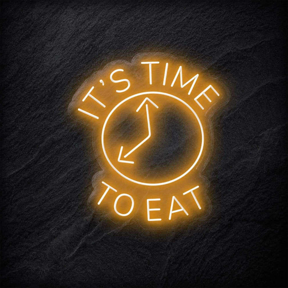 "It´s Time To Eat" Neon Schild - NEONEVERGLOW