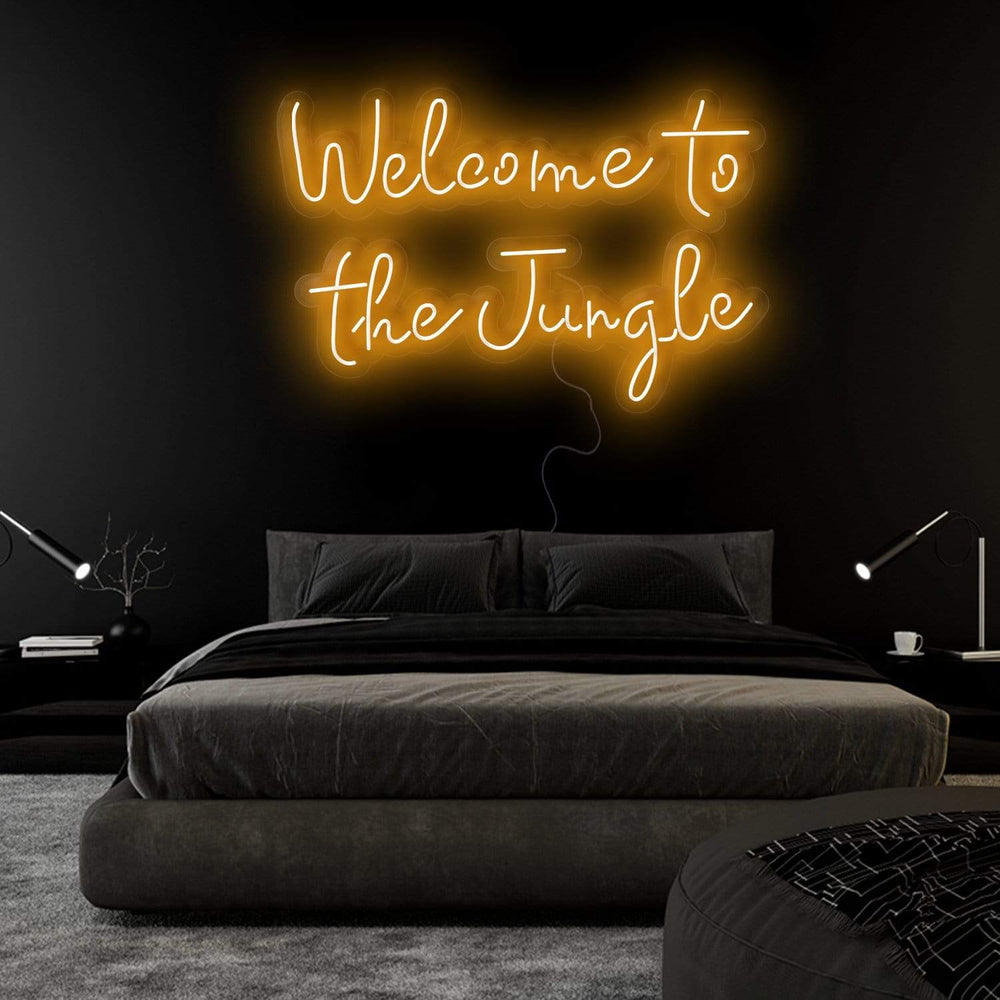 "Welcome To The Jungle" Neonschild Sign Schriftzug - NEONEVERGLOW