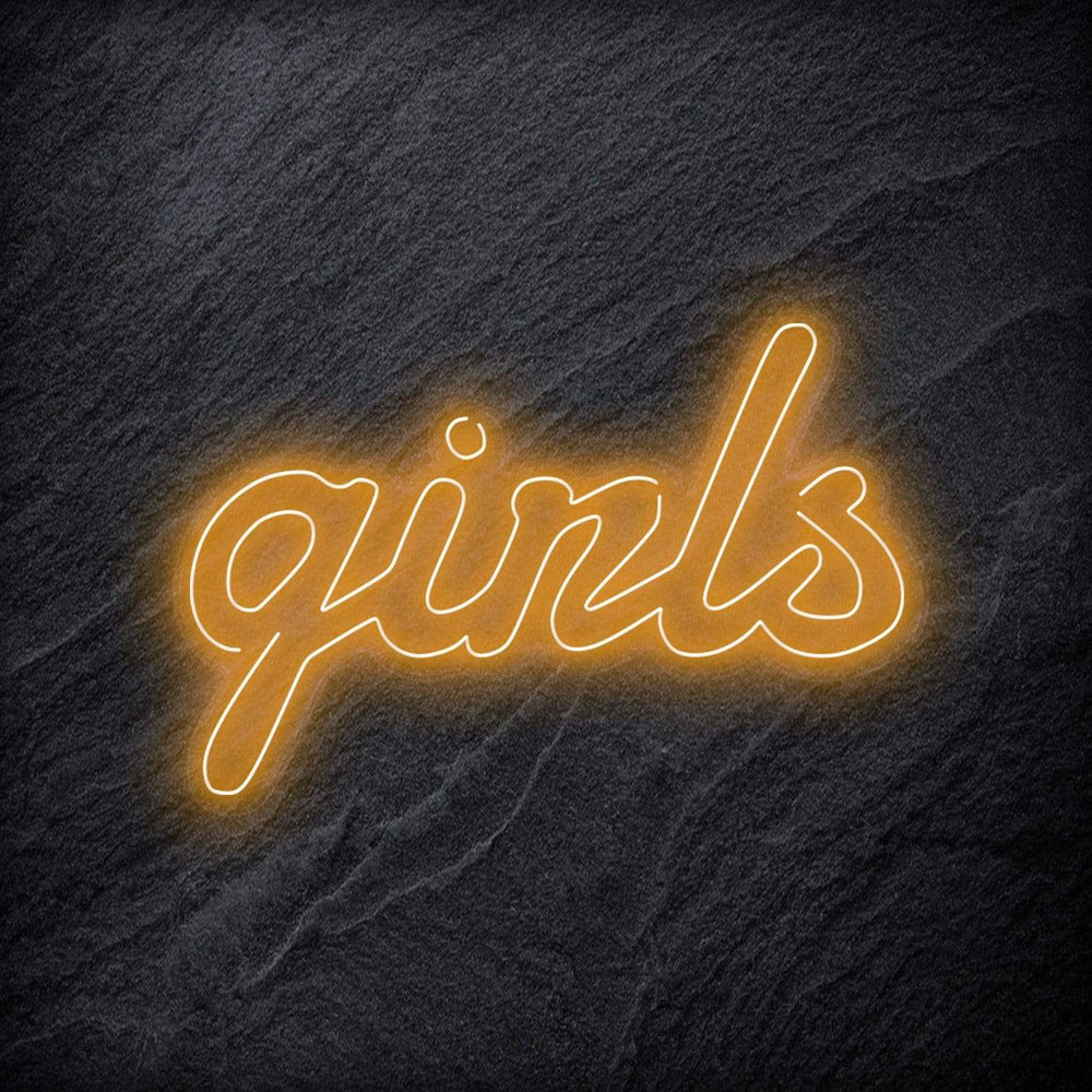 "Girls" Neon Schrifzug - NEONEVERGLOW