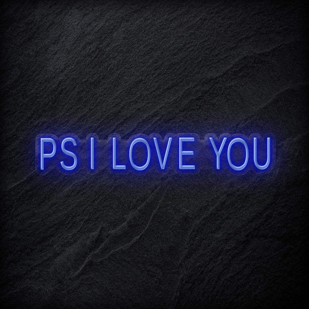 "PS I Love You" Neon Schriftzug - NEONEVERGLOW