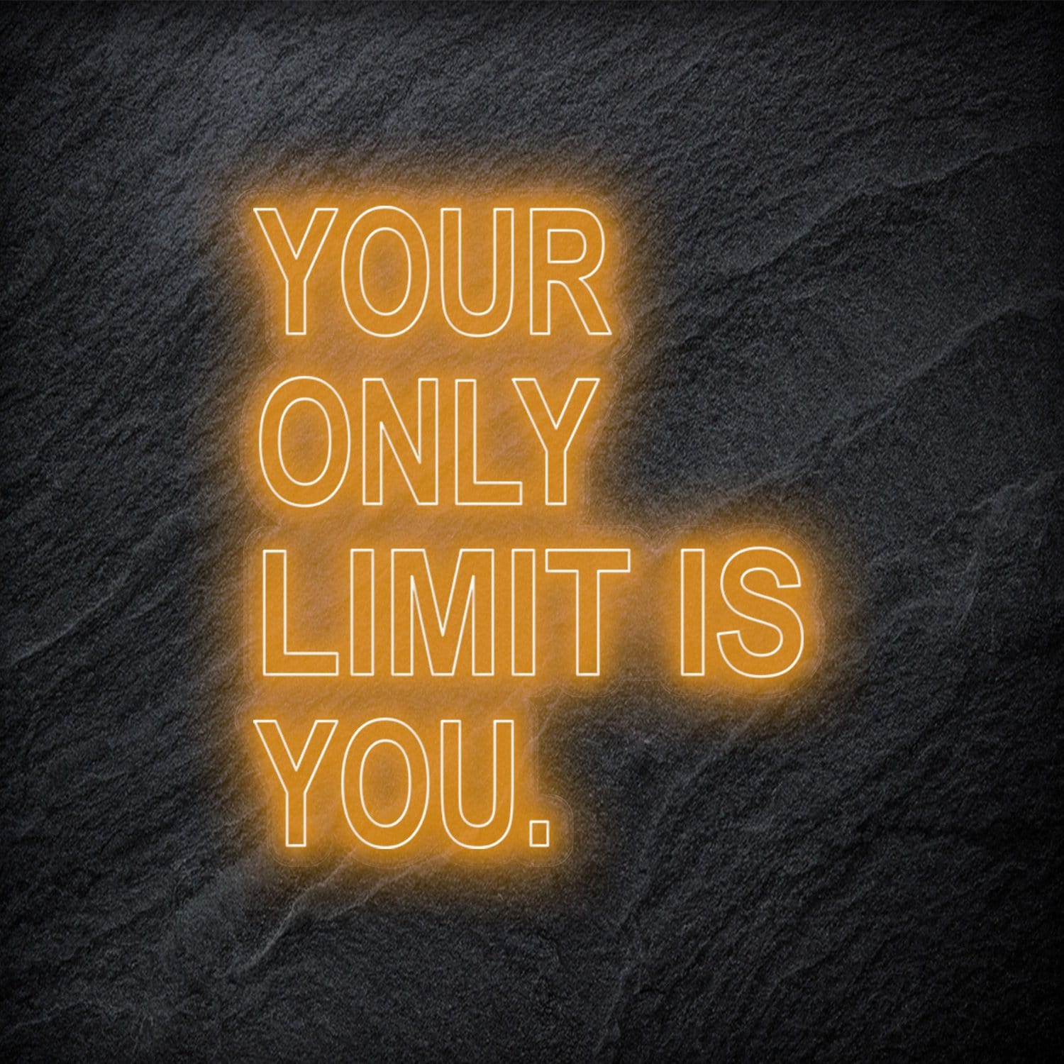 "Your Only Limit Is You"  LED Neon Schild - NEONEVERGLOW