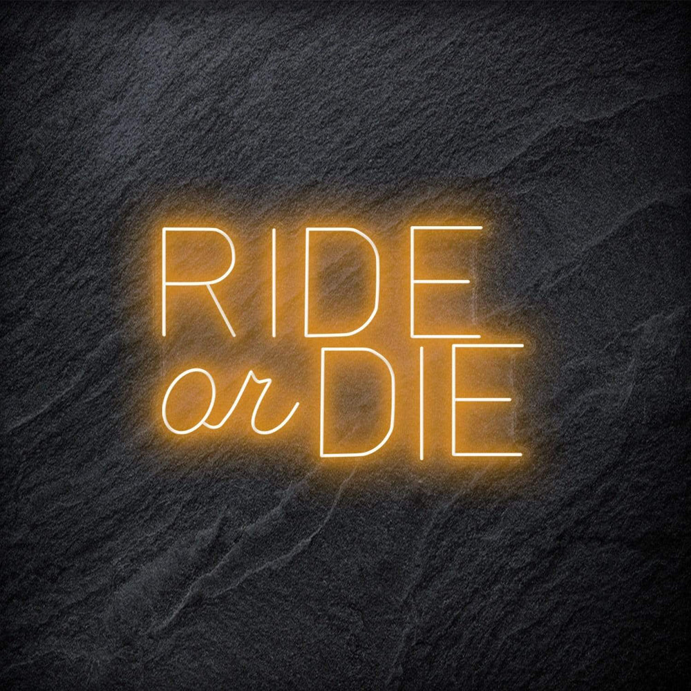 " Ride Or Die" Neon Schriftzug - NEONEVERGLOW