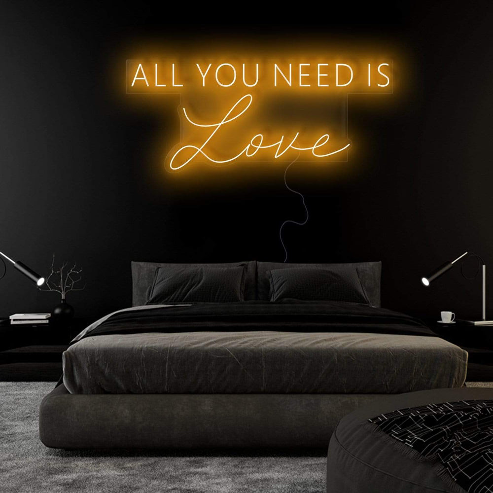 "All You Need is Love" Neon Sign Schriftzug - NEONEVERGLOW