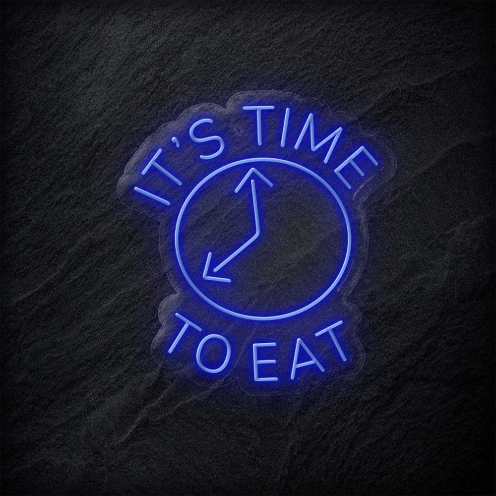 "It´s Time To Eat" Neon Schild - NEONEVERGLOW