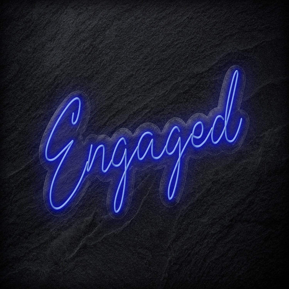 "Engaged" Neon Sign Schriftzug - NEONEVERGLOW