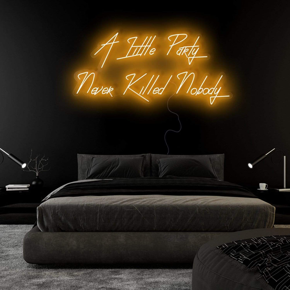 "A Little Party" Neon Sign Schriftzug - NEONEVERGLOW