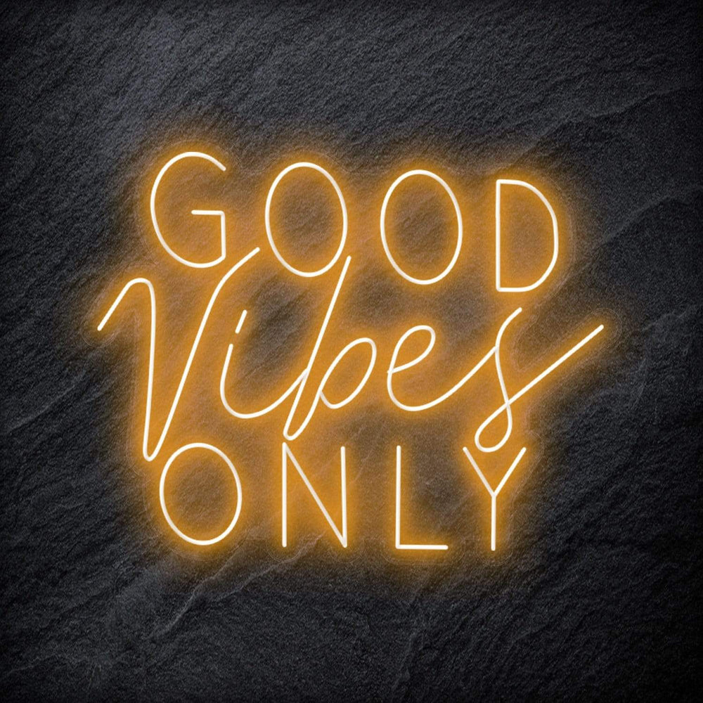 "Good Vibes Only" Neon Schriftzug Sign - NEONEVERGLOW