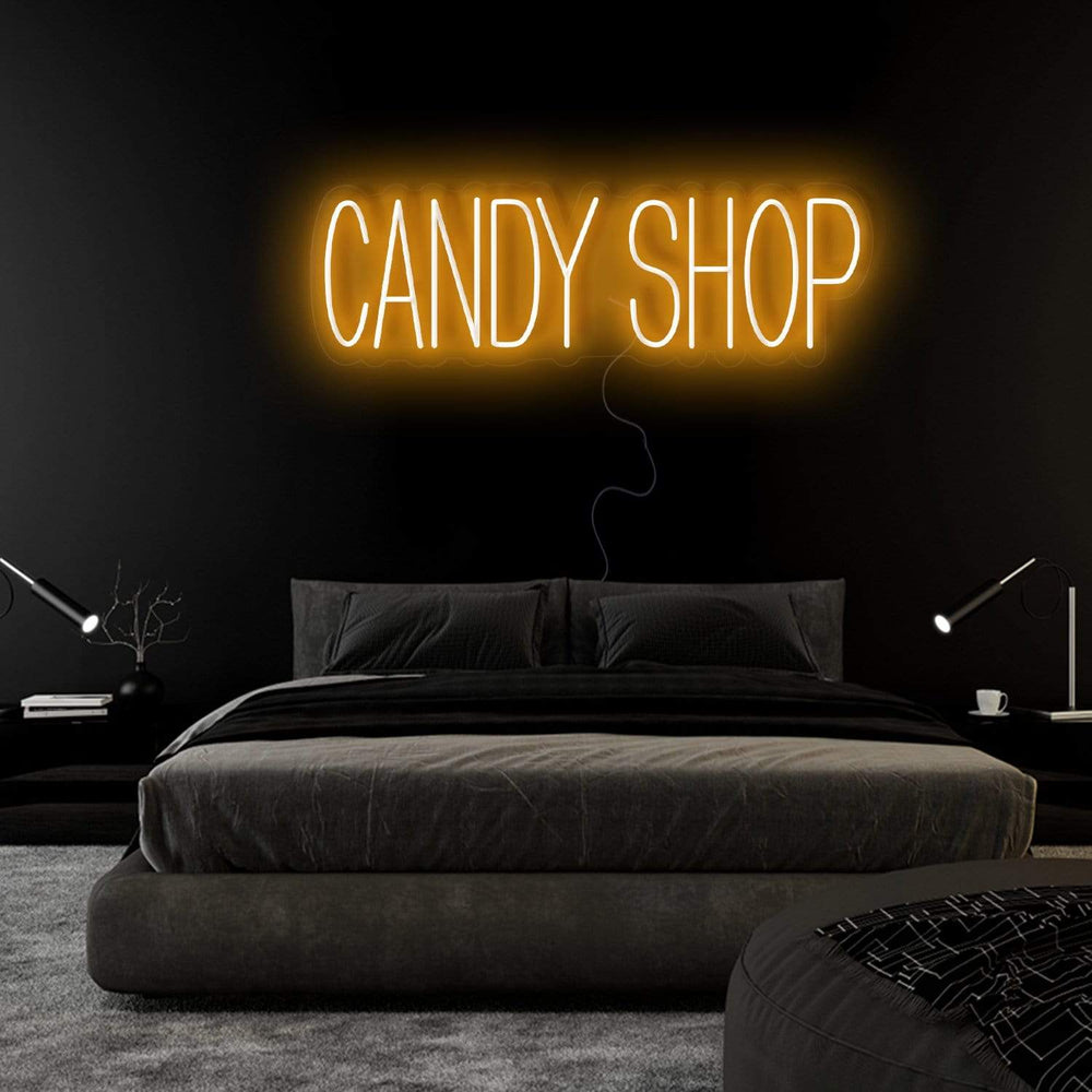 "Candy Shop" Neon Sign Schriftzug - NEONEVERGLOW