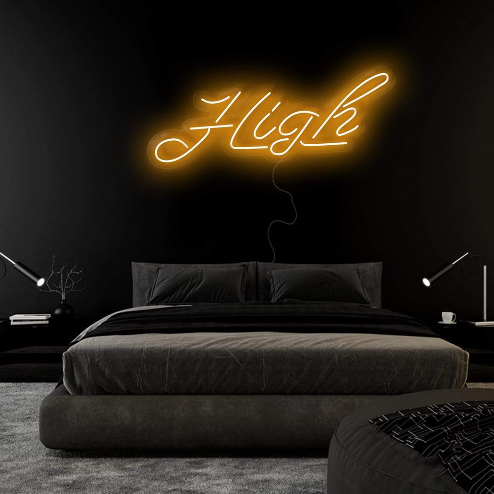 "High" Neonschild Sign Schriftzug - NEONEVERGLOW