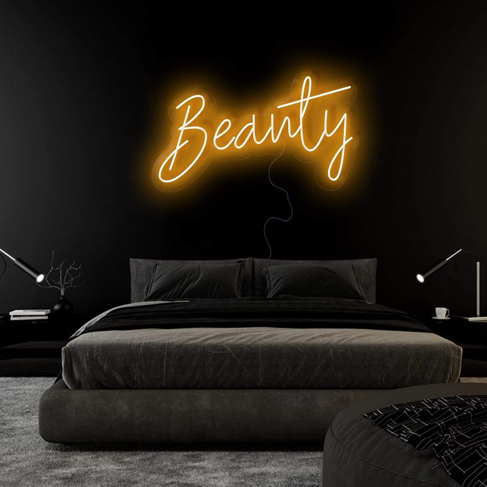 "Beauty" Neon Sign Schriftzug - NEONEVERGLOW