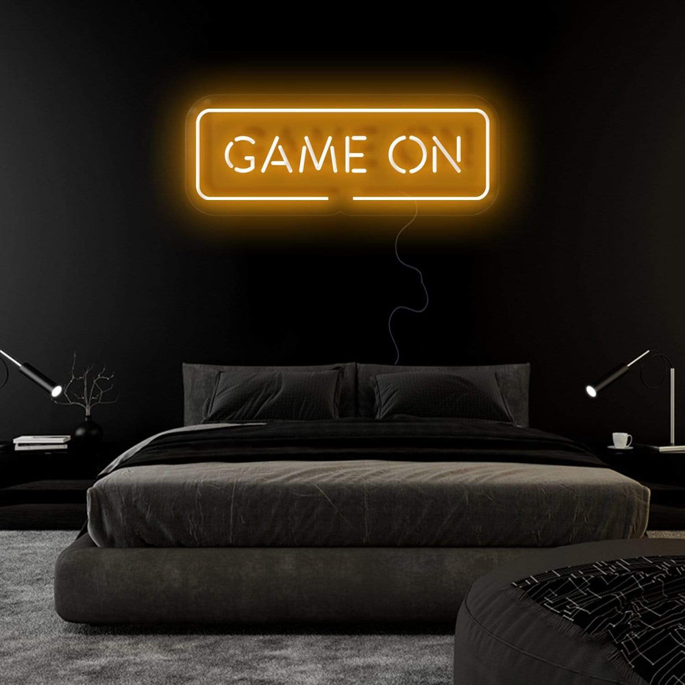 "Game On" Neonschild Sign Schriftzug - NEONEVERGLOW