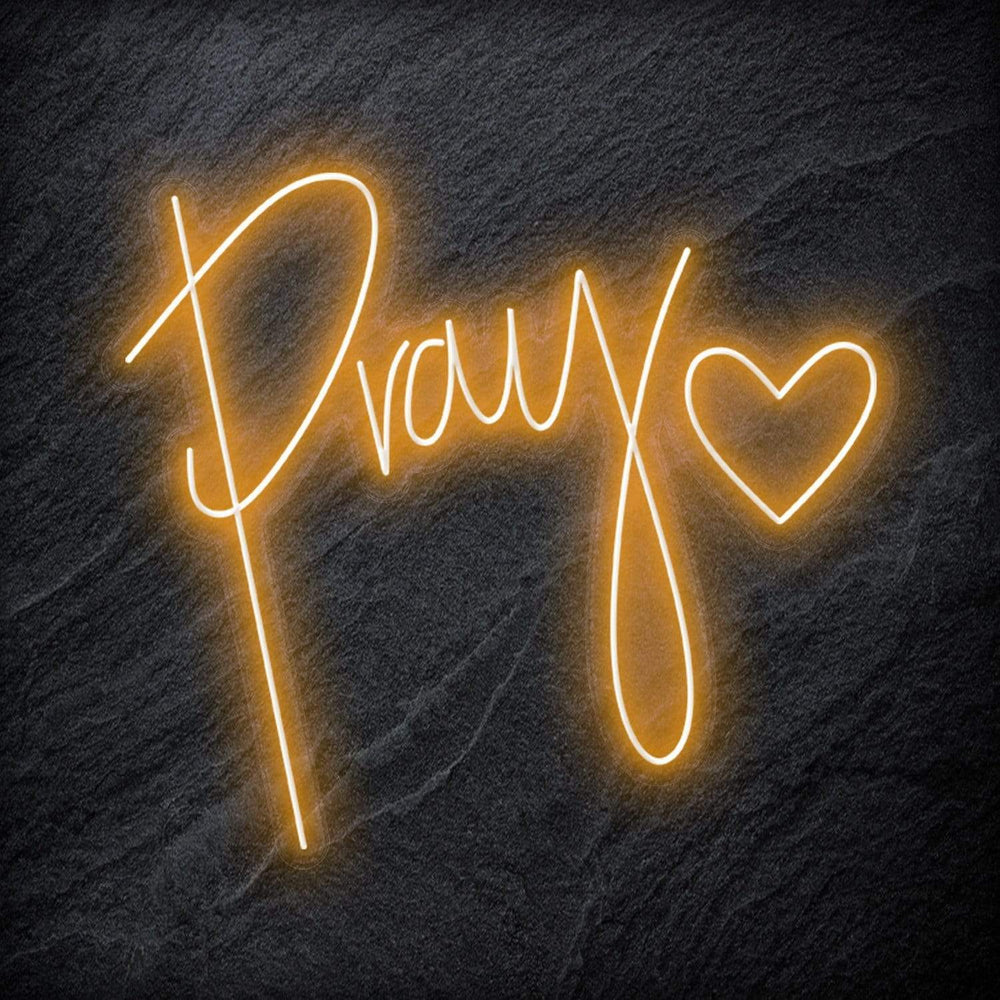 "Pray" Neonschild - NEONEVERGLOW