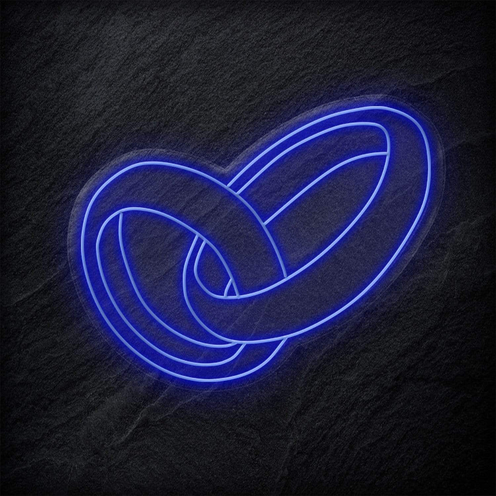 "Ringe Hochzeit" Neon Schild - NEONEVERGLOW