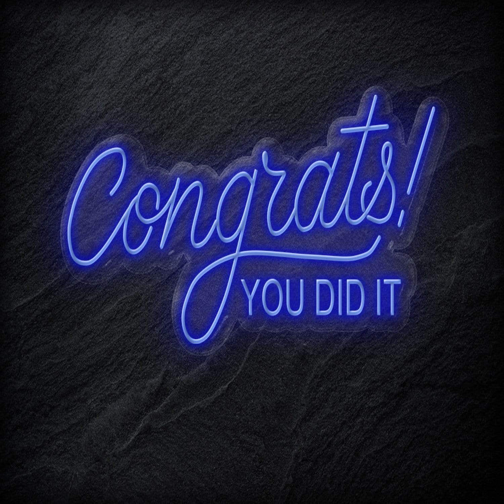 "Congrats" Neon Schriftzug - NEONEVERGLOW