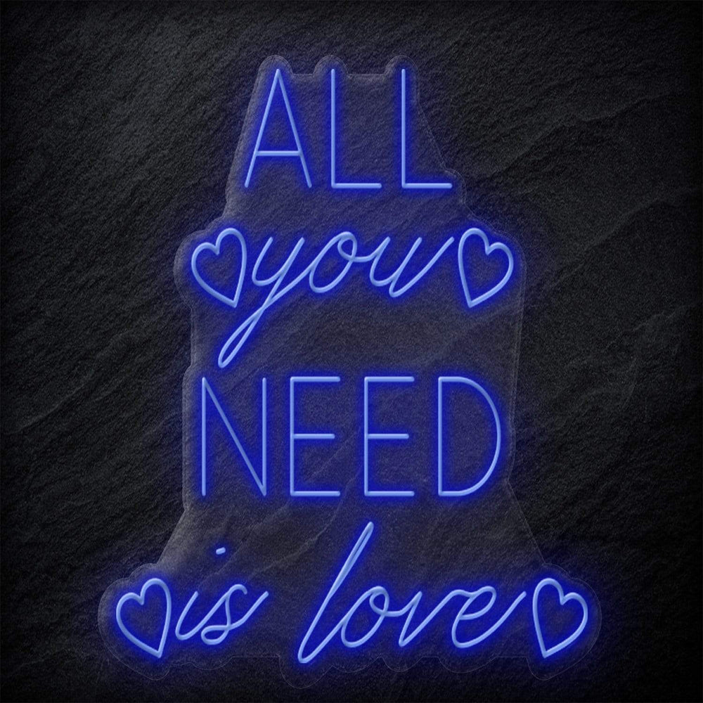 "All You Need Is Love" Neonschild - NEONEVERGLOW