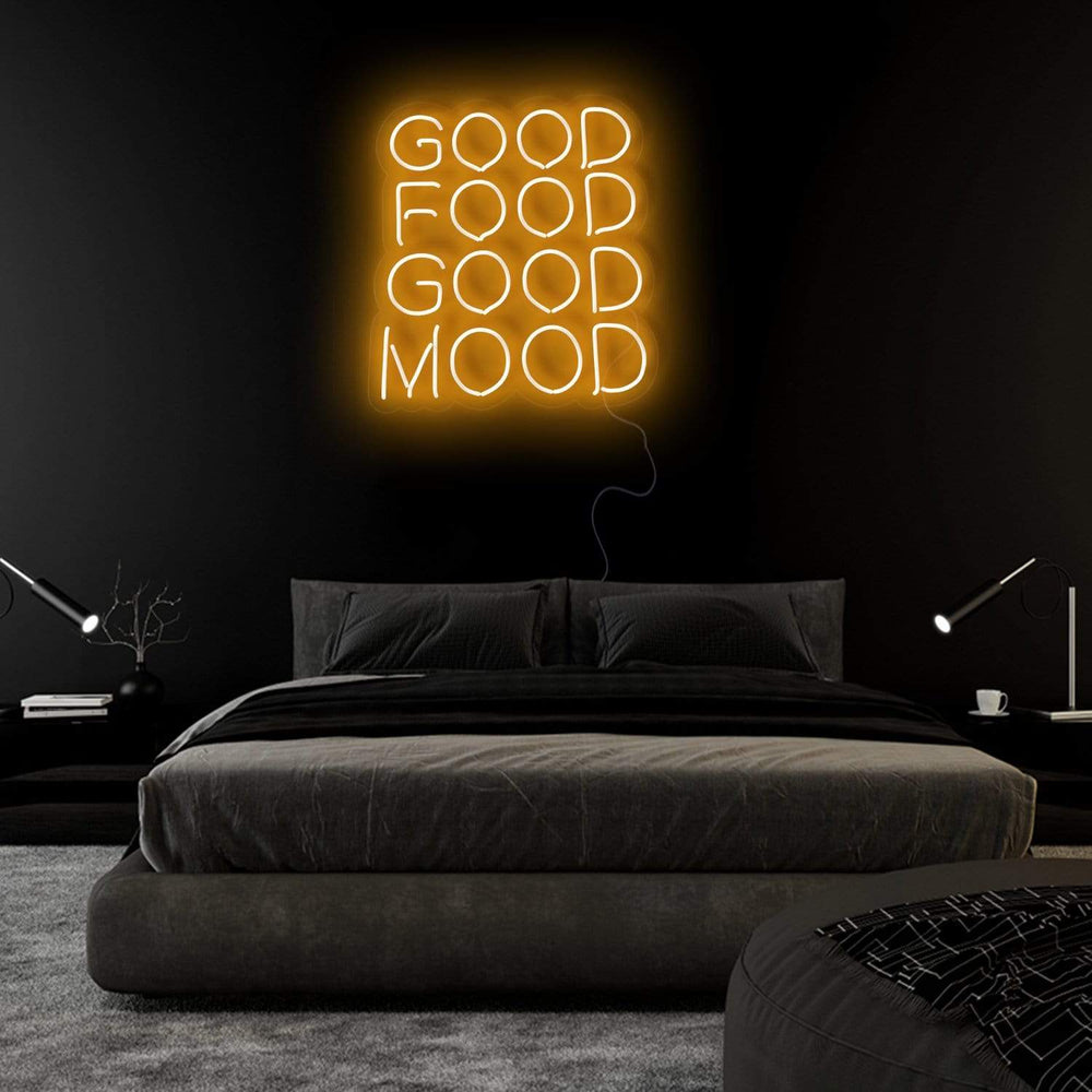 "Good Food Good Mood" Neon Sign Schriftzug - NEONEVERGLOW