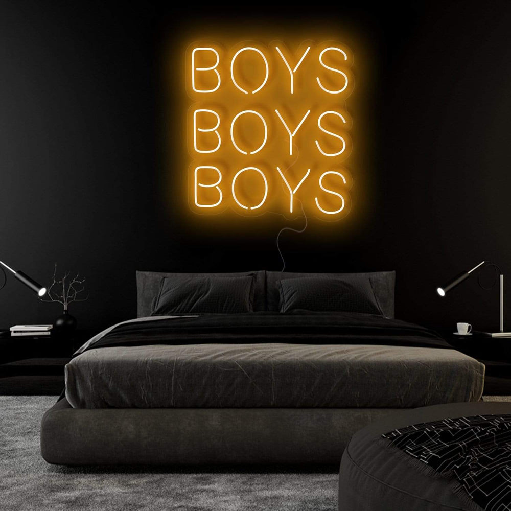 "Boys Boys Boys" Neon Sign Schriftzug - NEONEVERGLOW