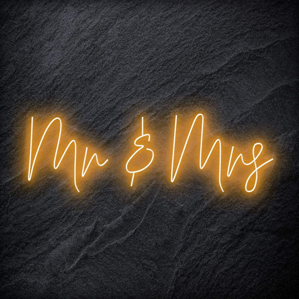 "Mr & Mrs" Neon Schriftzug Sign - NEONEVERGLOW