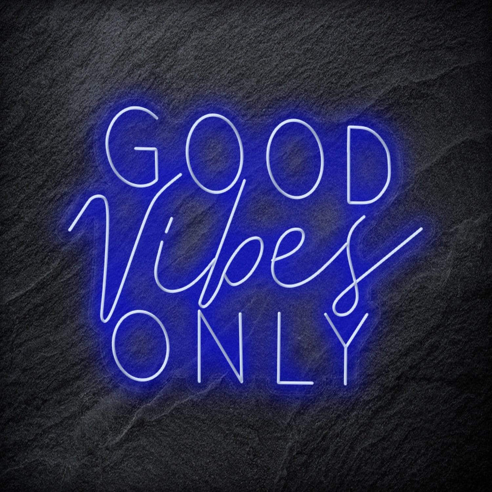 "Good Vibes Only" Neon Schriftzug Sign - NEONEVERGLOW