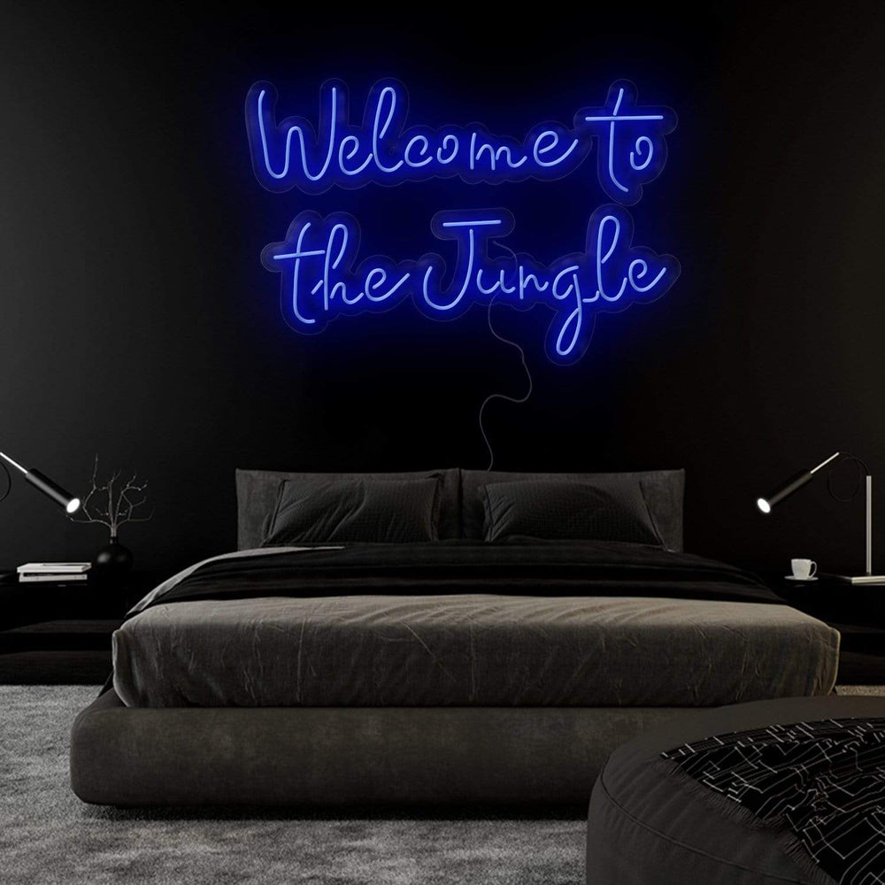 "Welcome To The Jungle" Neonschild Sign Schriftzug - NEONEVERGLOW