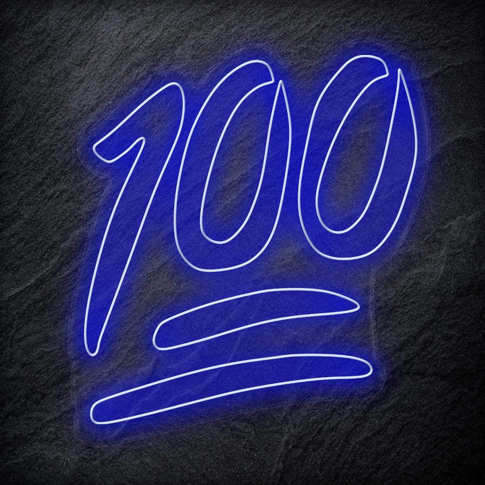 "100" Neon Schriftzug - NEONEVERGLOW