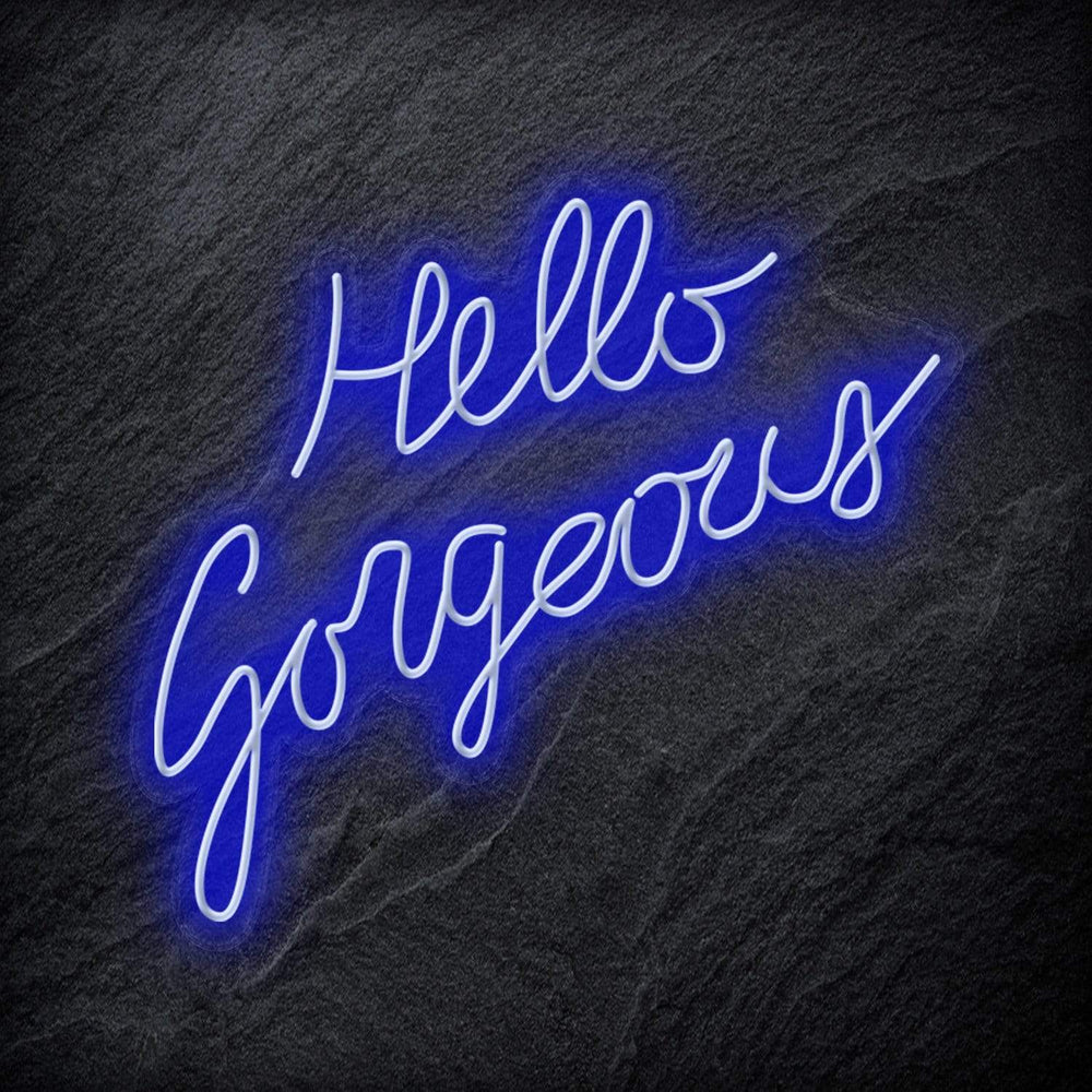 "Hello Gorgeous" Neon Sign Schriftzug - NEONEVERGLOW