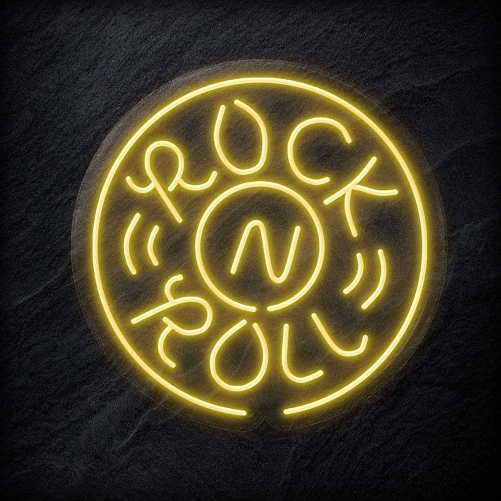 "Rockn Roll Musik" Neon Schild - NEONEVERGLOW