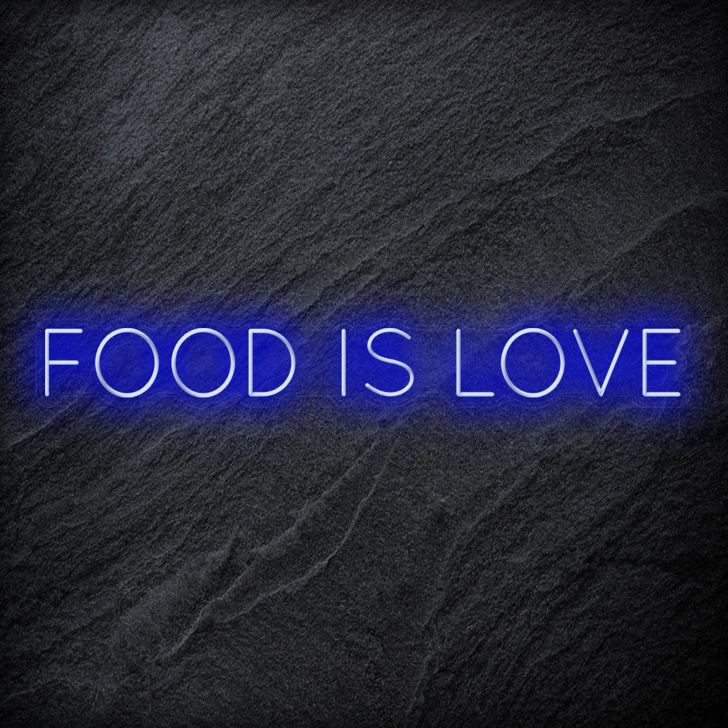 "Food Is Love " LED Neonschild Sign Schriftzug - NEONEVERGLOW
