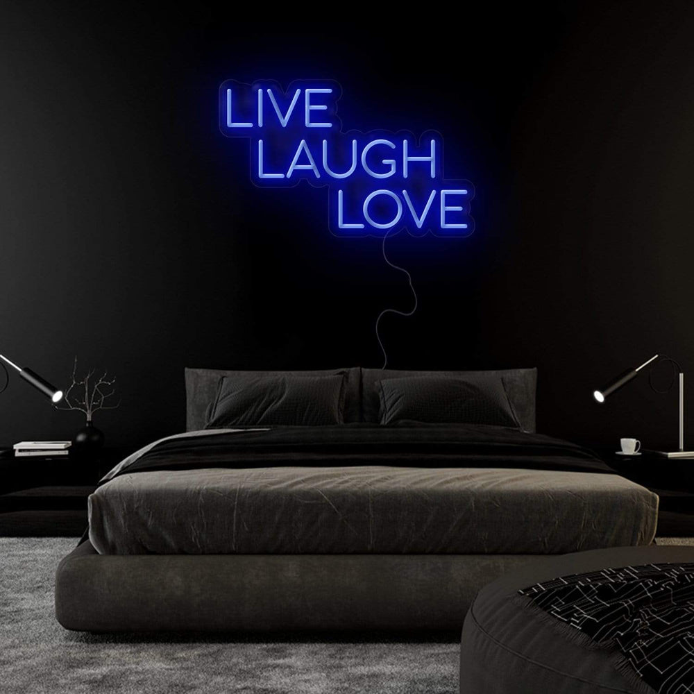 "Live Laugh Love" Neon Sign Schriftzug - NEONEVERGLOW